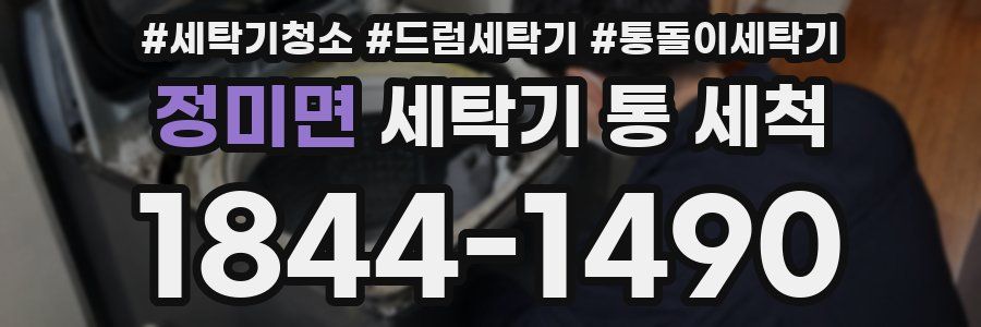 정미면 세탁기 통 세척