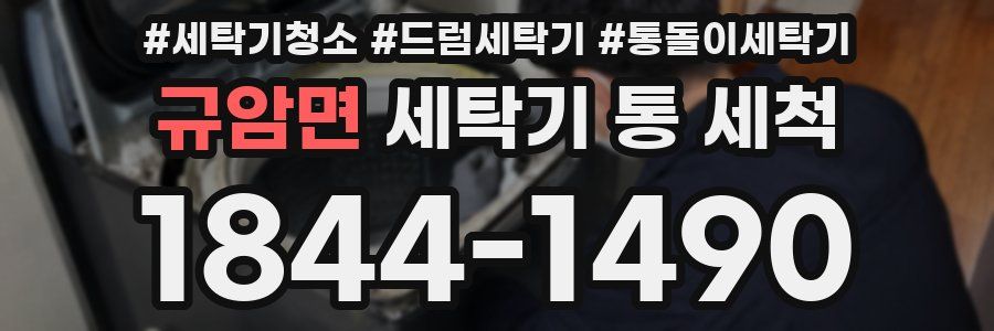 규암면 세탁기 통 세척