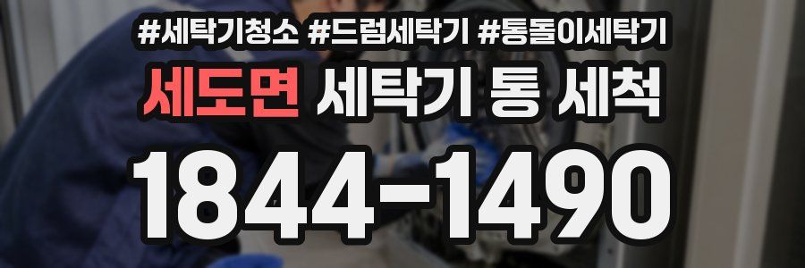 세도면 세탁기 통 세척