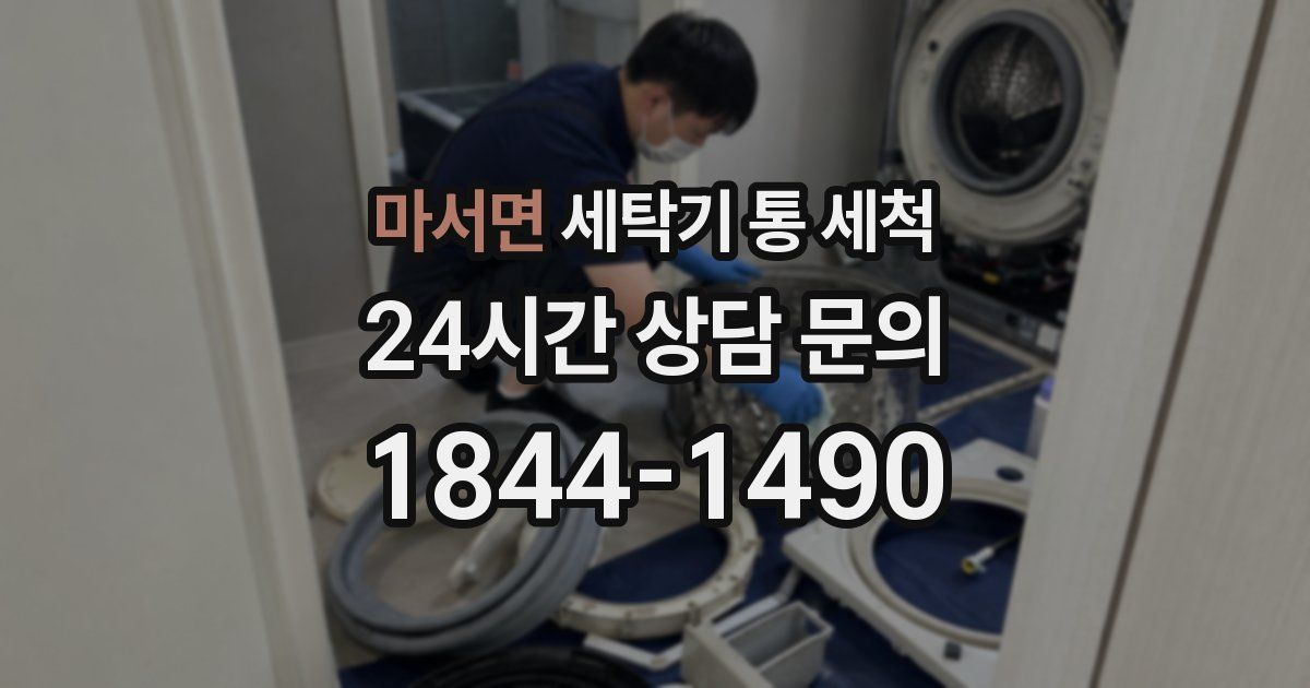 마서면 세탁기 통 세척