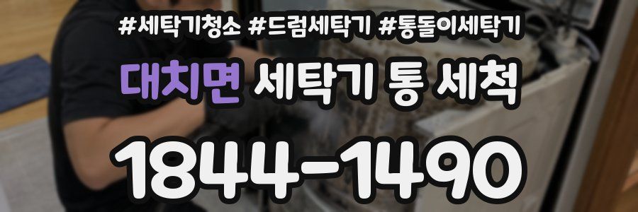 대치면 세탁기 통 세척