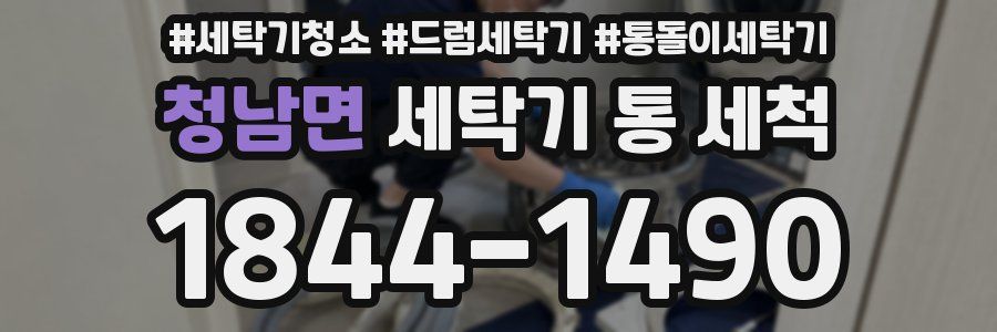 청남면 세탁기 통 세척