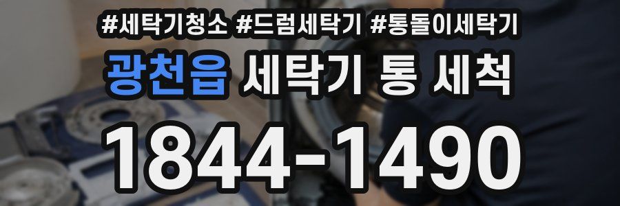광천읍 세탁기 통 세척