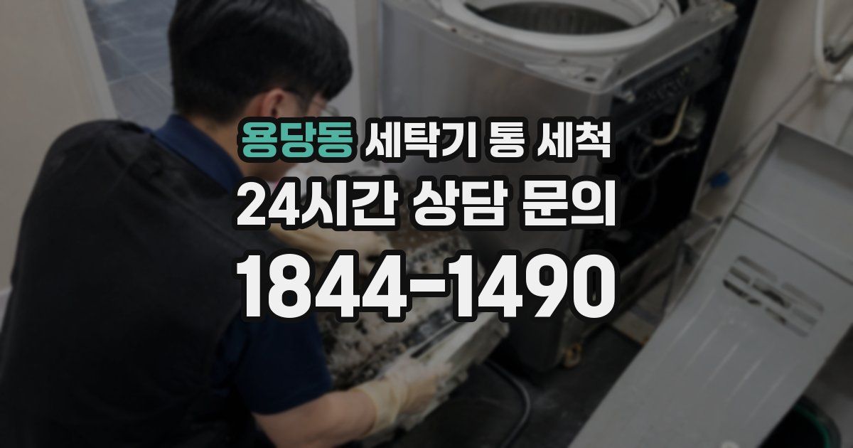 용당동 세탁기 통 세척