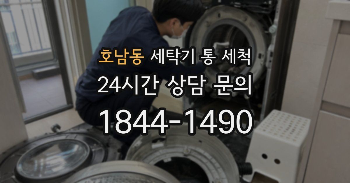 호남동 세탁기 통 세척