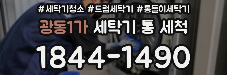 광동1가 세탁기 통 세척