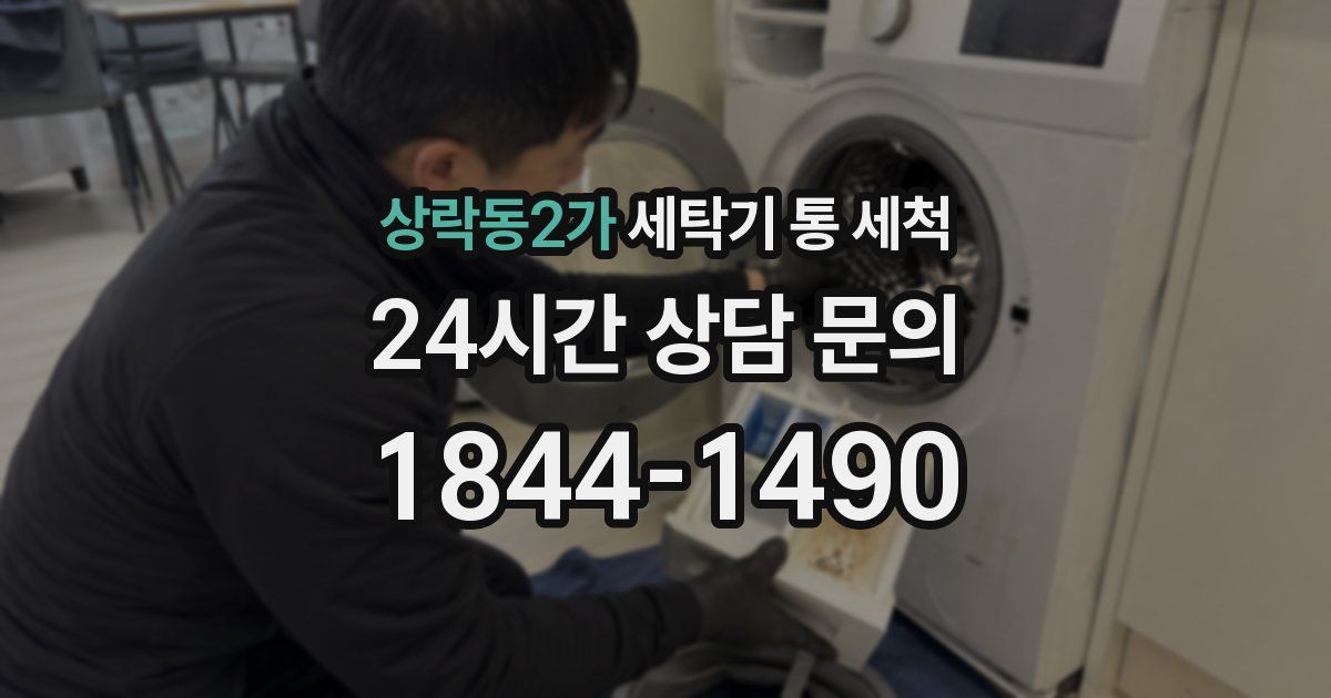 상락동2가 세탁기 통 세척