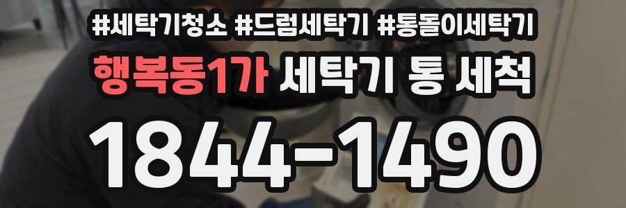 행복동1가 세탁기 통 세척