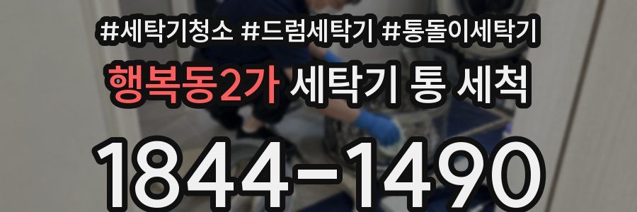 행복동2가 세탁기 통 세척