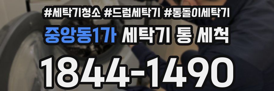 중앙동1가 세탁기 통 세척