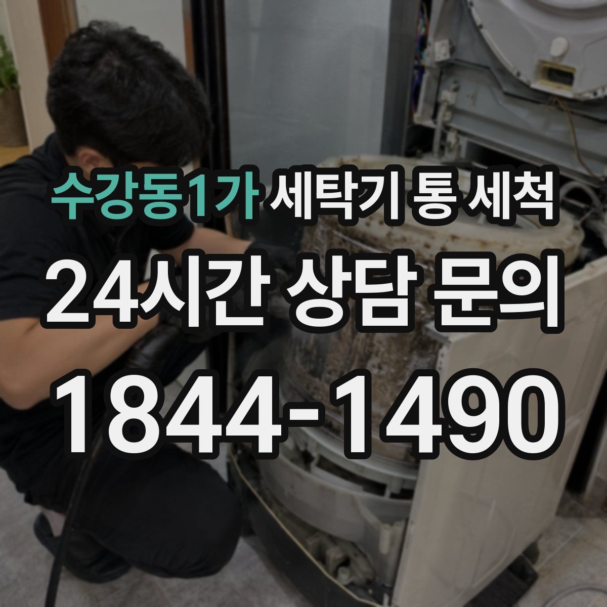수강동1가 세탁기 통 세척