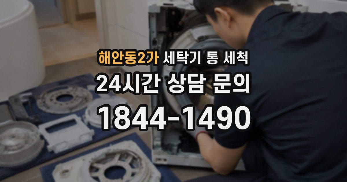 해안동2가 세탁기 통 세척