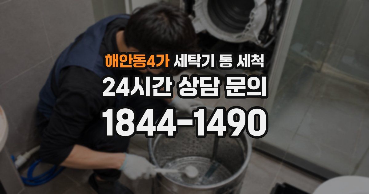해안동4가 세탁기 통 세척