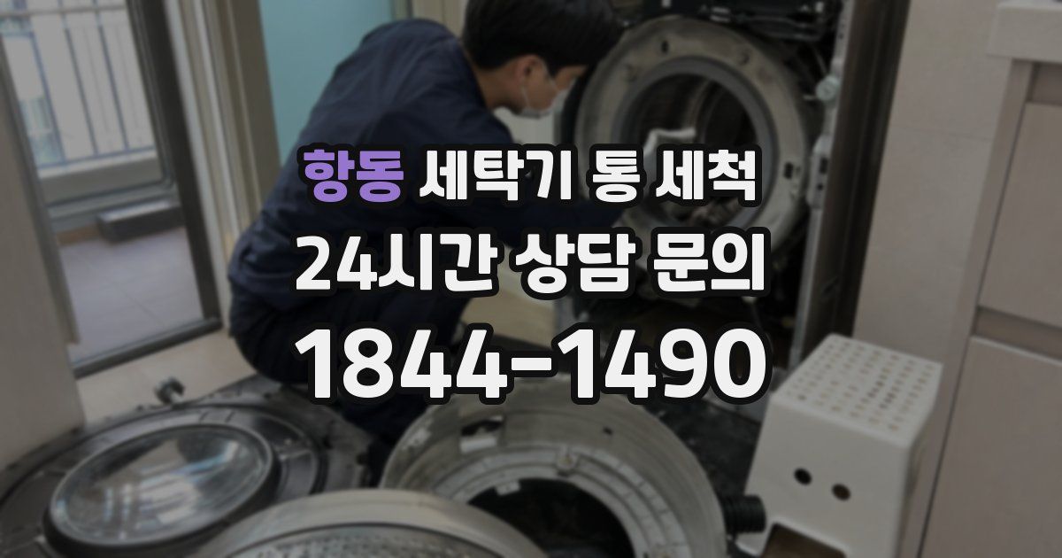 항동 세탁기 통 세척