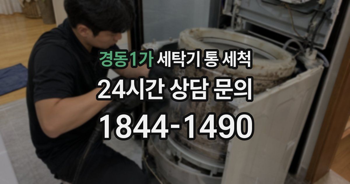 경동1가 세탁기 통 세척