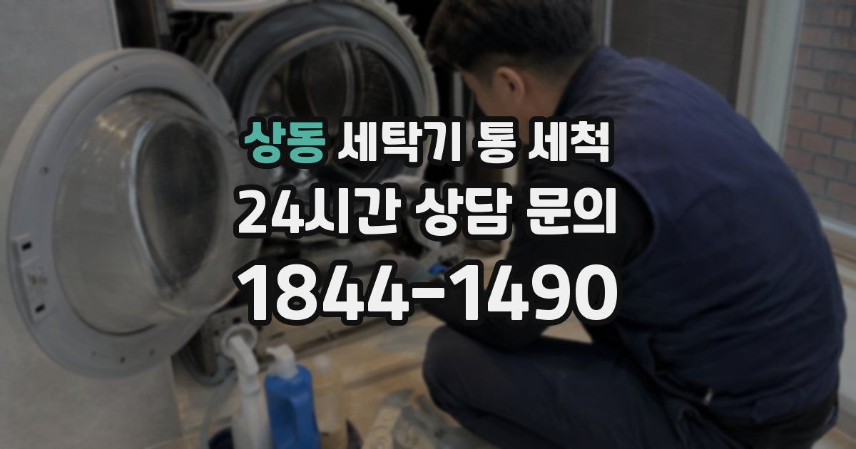 상동 세탁기 통 세척