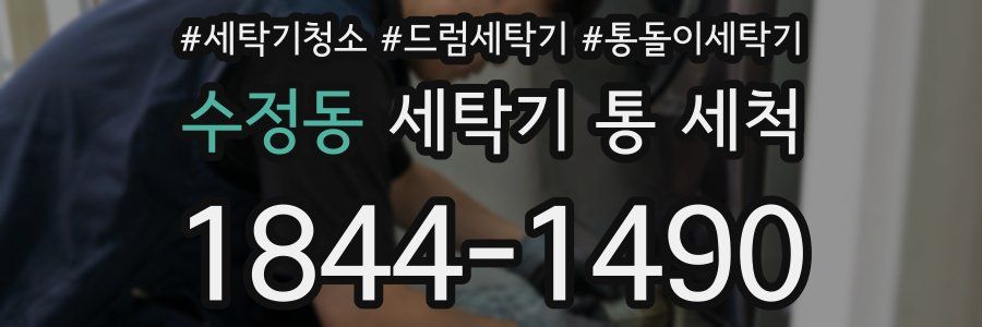 수정동 세탁기 통 세척