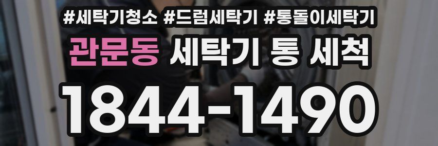 관문동 세탁기 통 세척