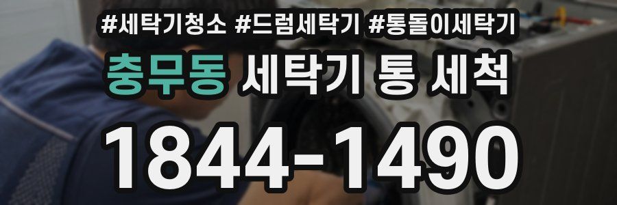 충무동 세탁기 통 세척