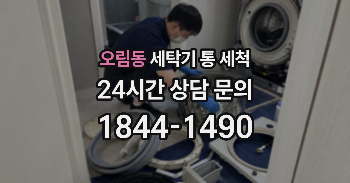 오림동 세탁기 통 세척