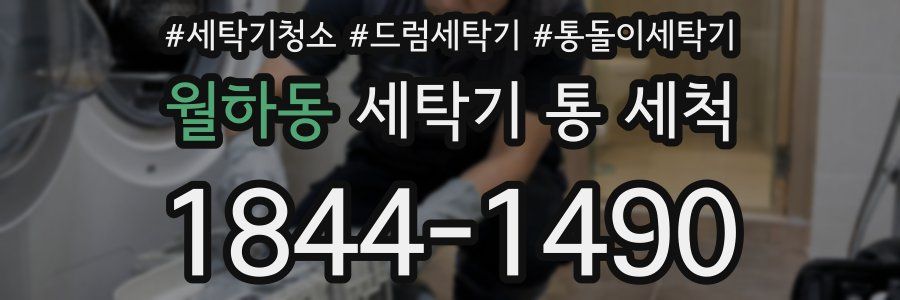 월하동 세탁기 통 세척