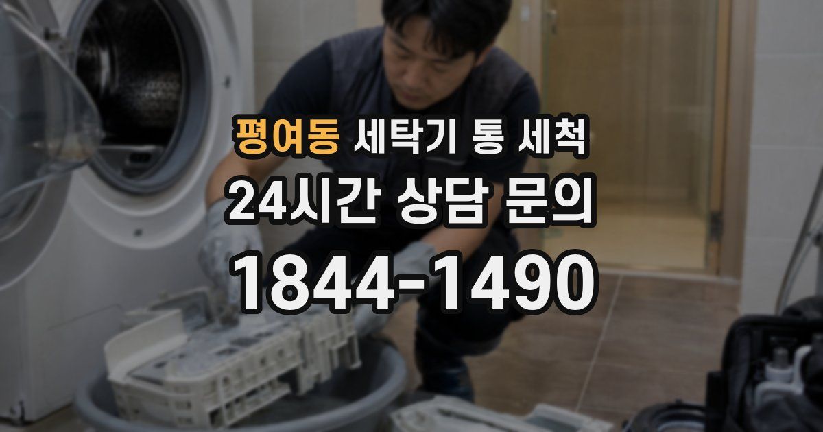 평여동 세탁기 통 세척