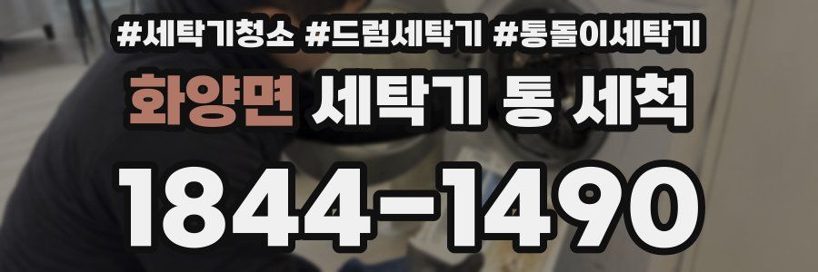 화양면 세탁기 통 세척