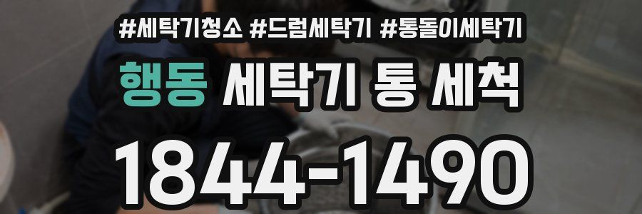 행동 세탁기 통 세척