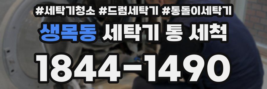 생목동 세탁기 통 세척