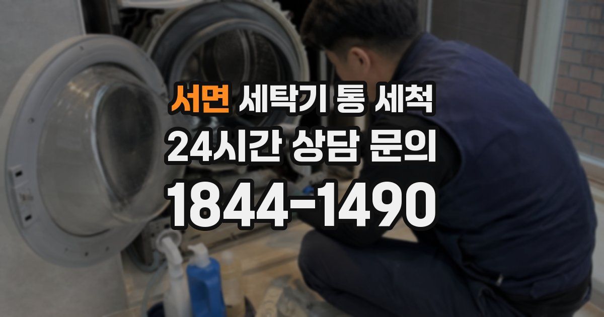 서면 세탁기 통 세척