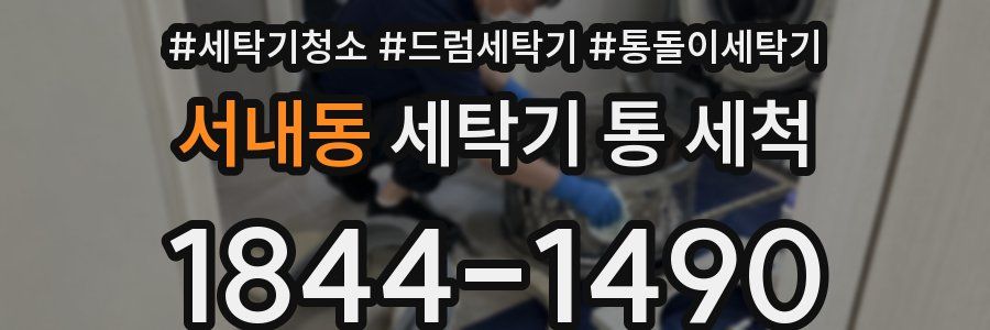 서내동 세탁기 통 세척