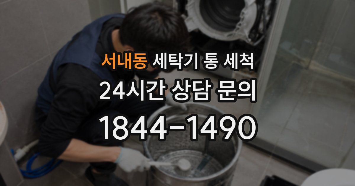 서내동 세탁기 통 세척