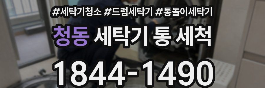 청동 세탁기 통 세척