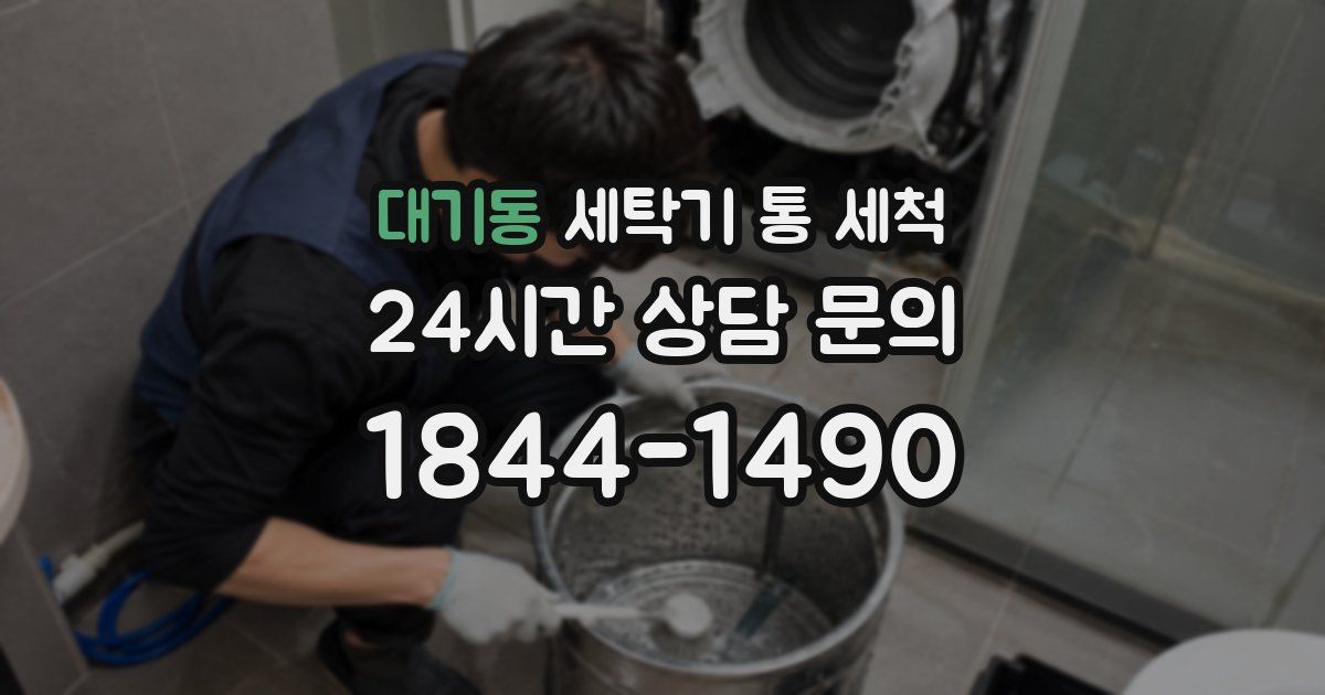 대기동 세탁기 통 세척
