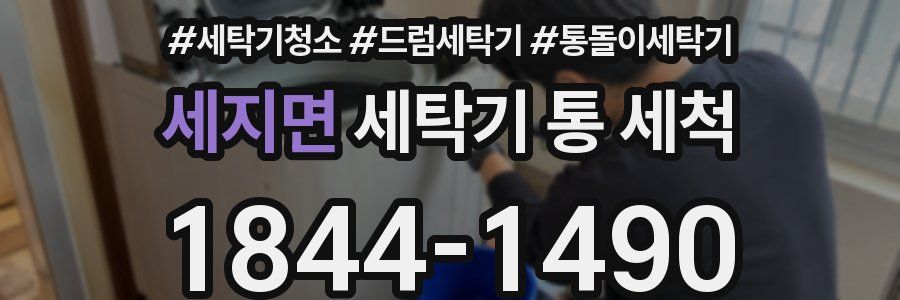 세지면 세탁기 통 세척
