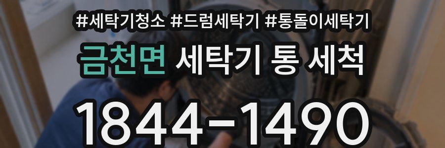 금천면 세탁기 통 세척