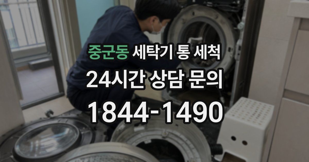 중군동 세탁기 통 세척