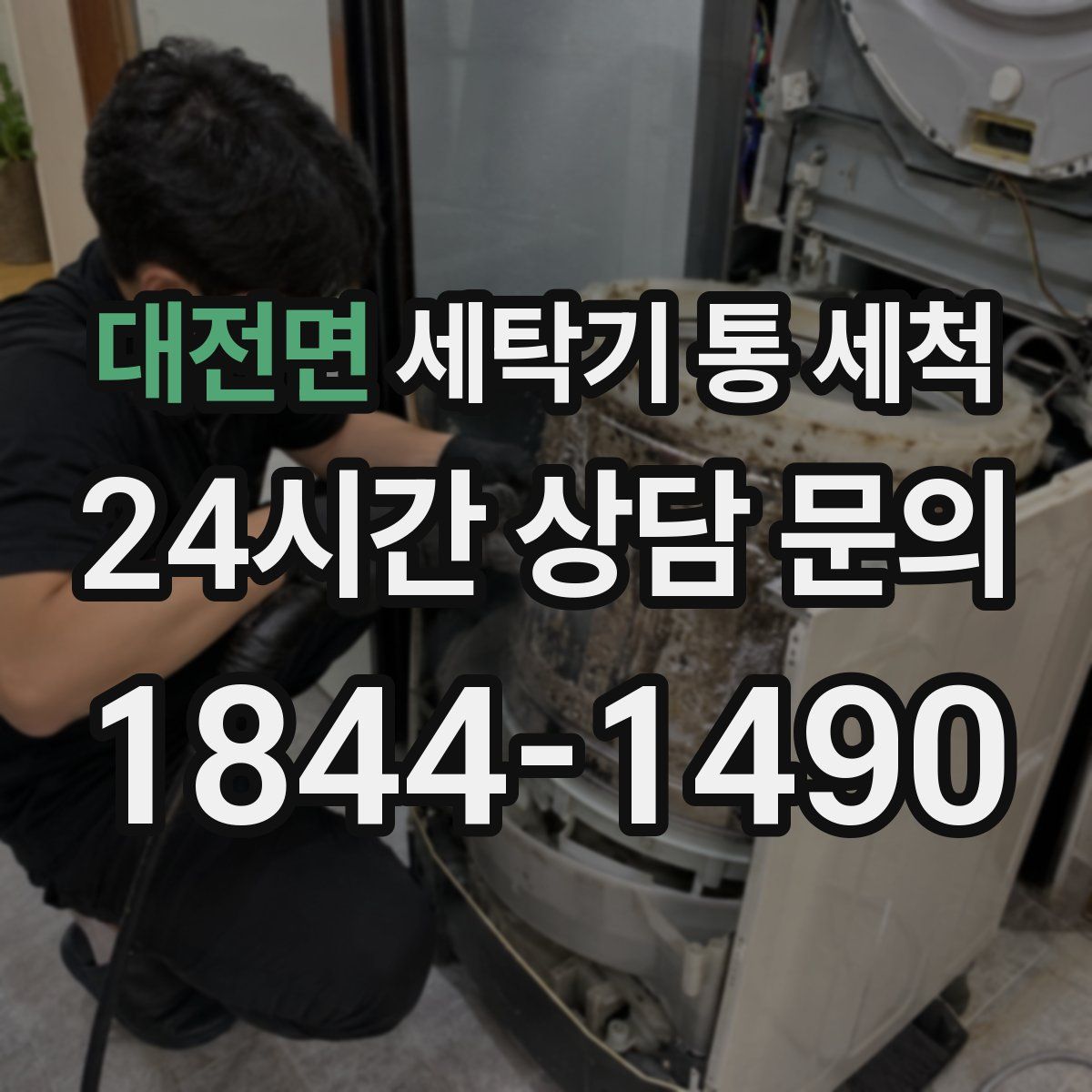 대전면 세탁기 통 세척