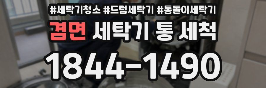 겸면 세탁기 통 세척