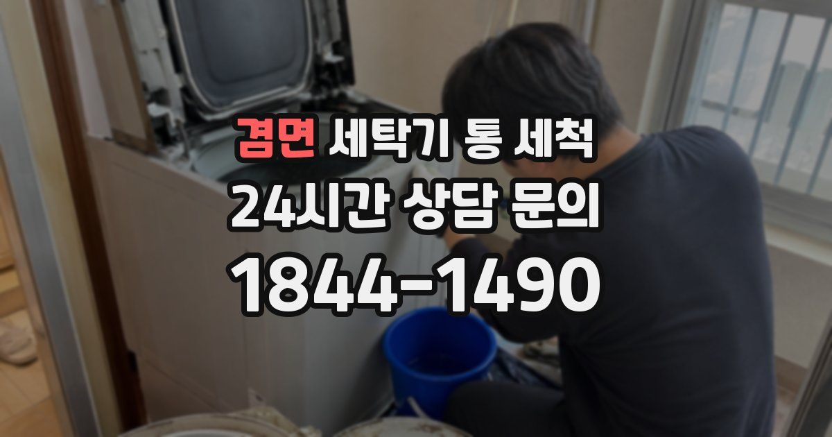 겸면 세탁기 통 세척