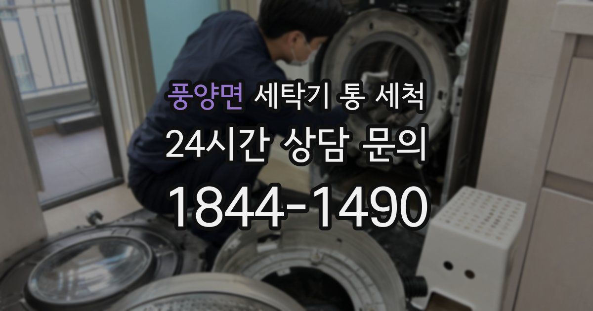 풍양면 세탁기 통 세척