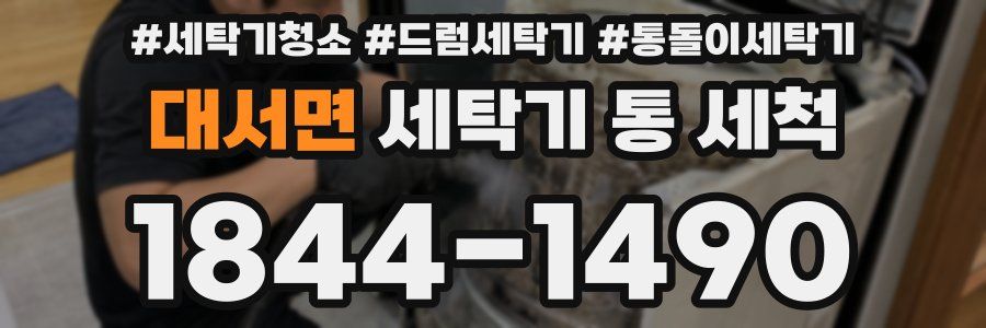 대서면 세탁기 통 세척