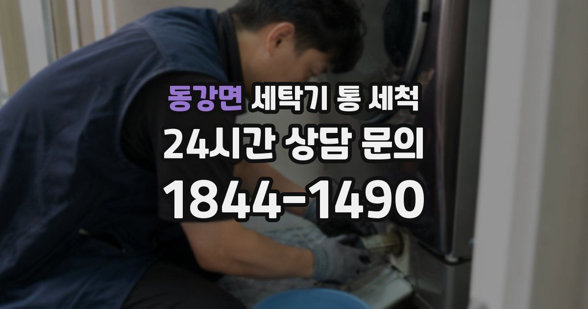 동강면 세탁기 통 세척