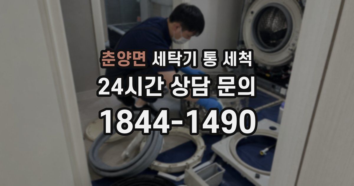 춘양면 세탁기 통 세척