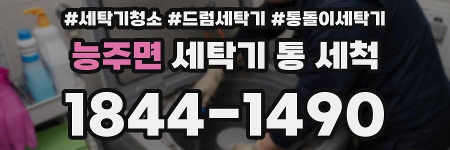 능주면 세탁기 통 세척