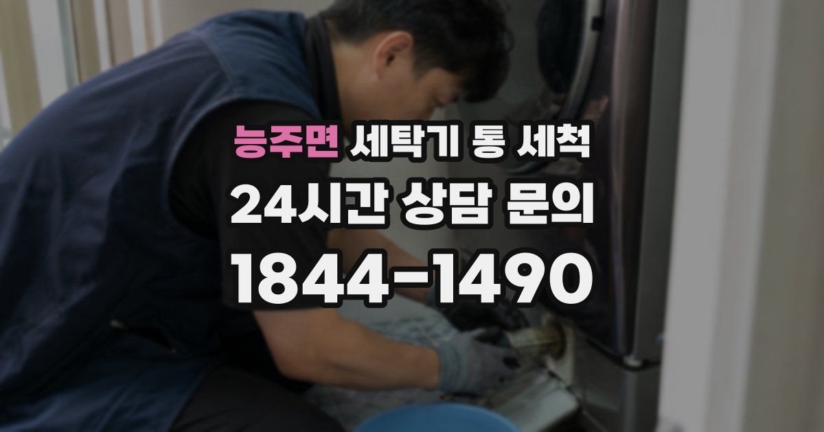 능주면 세탁기 통 세척