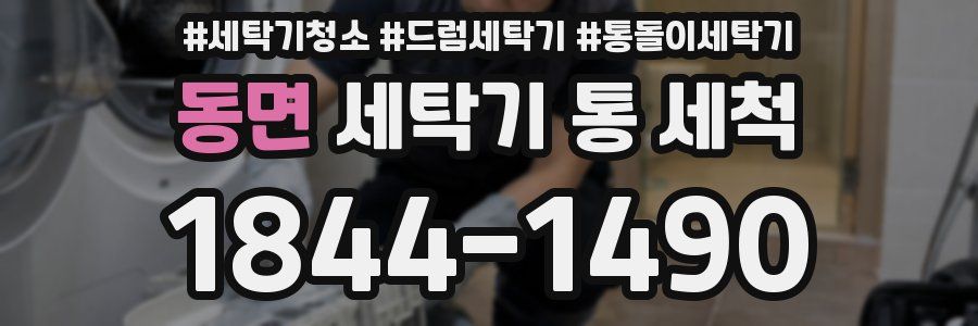 동면 세탁기 통 세척