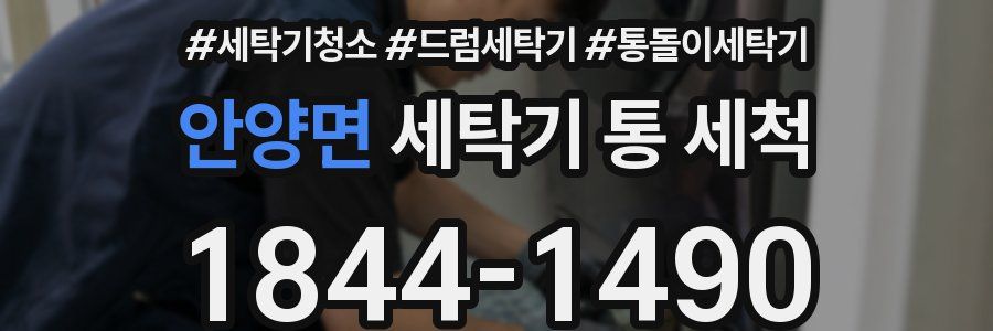 안양면 세탁기 통 세척