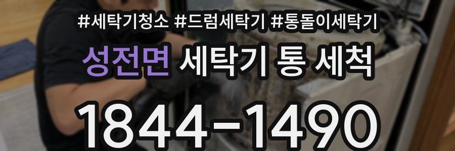 성전면 세탁기 통 세척