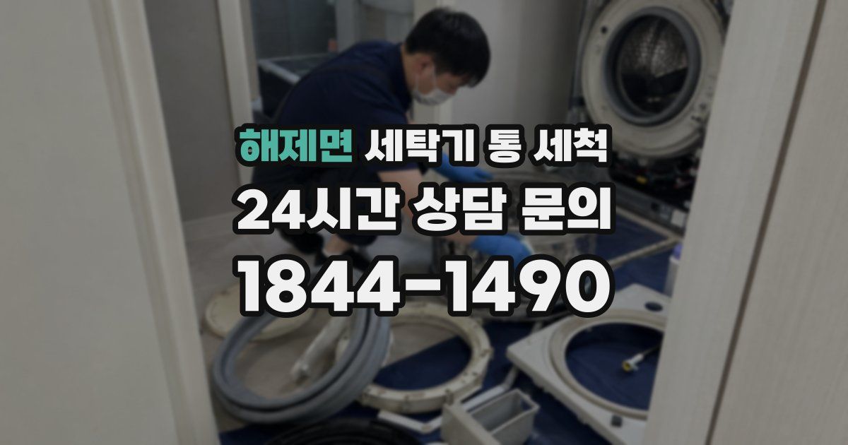 해제면 세탁기 통 세척
